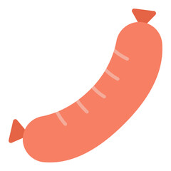 Illustration of  A Piece of Sausage design Icon