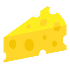 Illustration of A Piece of Cheese design Icon