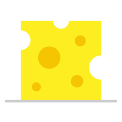Illustration of a Slice of Cheese design Icon
