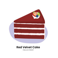 Red velvet slice cake for your party time