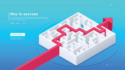 Way to success maze