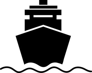 Transportation icon ship design trendy on white background..eps