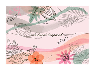 Abstract tropical background