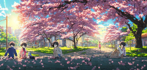 Cherry Blossom in Spring Season