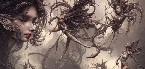 A person in the forest