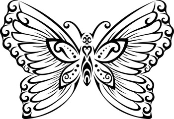 Tattoo Tribal butterfly