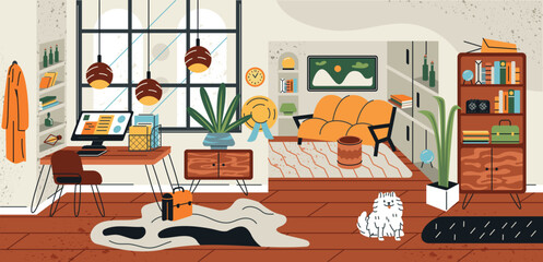 Modern living room concept