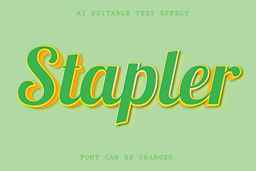 Stapler text effect