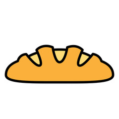 Illustration of French Bread design Icon