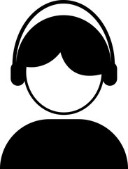 Support Icon in trendy flat style isolated on white background. Call center symbol for your web design.eps