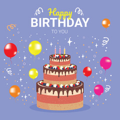Happy birthday celebration template
