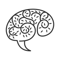 Brain Logo design vector template Icon Illustration Brand Identity