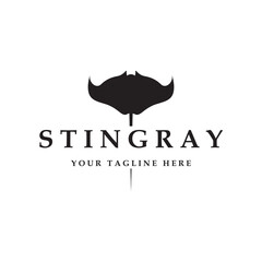 stingray logo and vector with slogan template