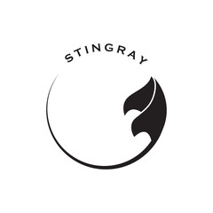 stingray logo and vector with slogan template