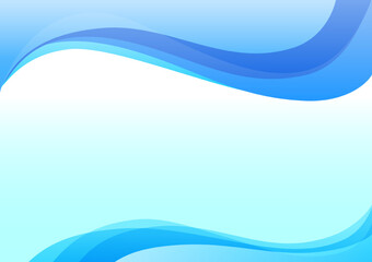 Blue abstract curve pattern background with copy space, Wave Abstract Background. For Design Flyer, Banner, Landing Page. Vector Illustration with Color Gradient