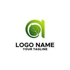 Illustration Vector Graphic of Letter a Leaf Nature Health Care Logo Design