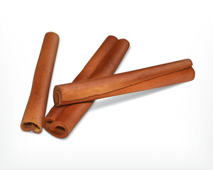 Cinnamon sticks. Vector icon.