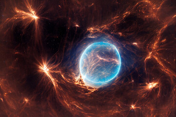 background with space and cosmic