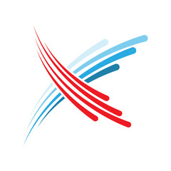 Letter X logo design