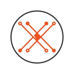 Letter X logo design