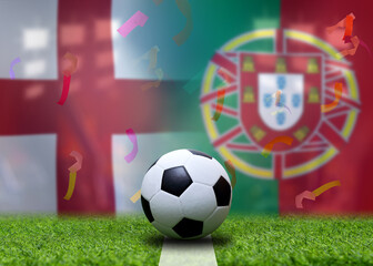 Football Cup competition between the national England and national Portuguese.