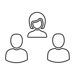 Odds, difference, distinction icon