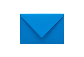 Blue envelope isolated on white background