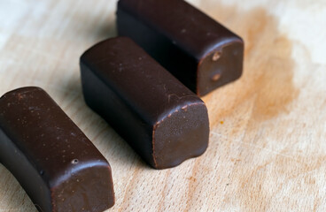Sweet curd cheese made from milk with milk chocolate