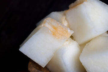 Sliced ripe and sweet melon