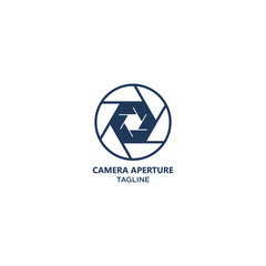 Camera Aperture Logo Design Concept