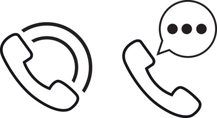 Contact us.Telephone, communication. icon in flat style. Vector illustration. Phone icon set. Telephone symbol. icon telephone call. Phone on white background