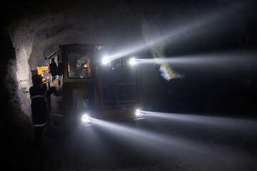 underground mining truck vehicle lights equipment