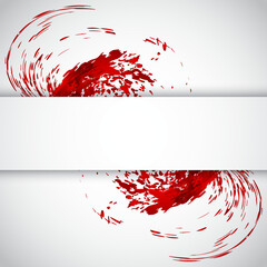 Background with red splashes