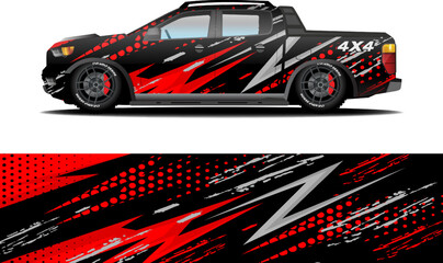 off road car wrap livery sticker design abstract racing graphic background