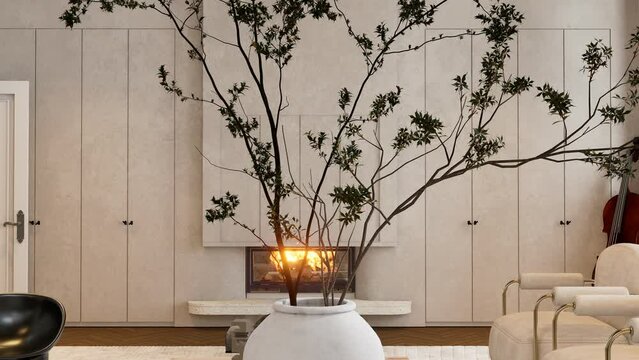 modern interior showroom walkthrough animation