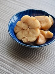 한국전통음식 마늘 간장절임
