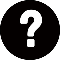 アイコン単品素材-クエスチョンアイコン-