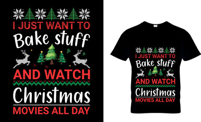 Christmas don't just work till the...T-Shirt Design Template