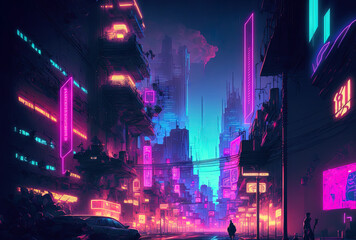 Background information on the Metaverse Neon City Network. Generative AI