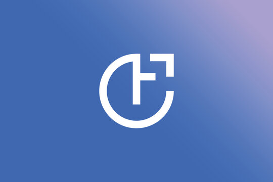 Creative Letter CF Logo Design Template