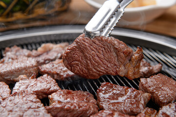 Grilled beef