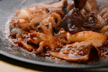 Spicy webfoot octopus dish