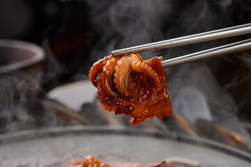 Spicy webfoot octopus dish