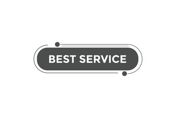 Best service button web banner template Vector Illustration
