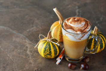 Spicy pumpkin latte