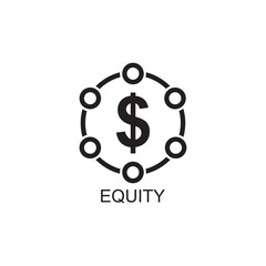 equity icon , business icon vector