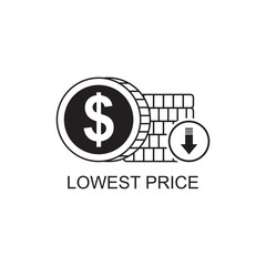 lowest price icon , business icon