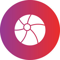Beach Ball Icon Style