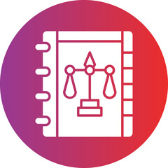 Law Book Icon Style