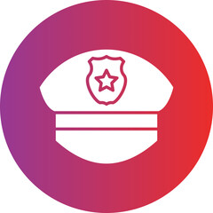 Police Cap Icon Style
